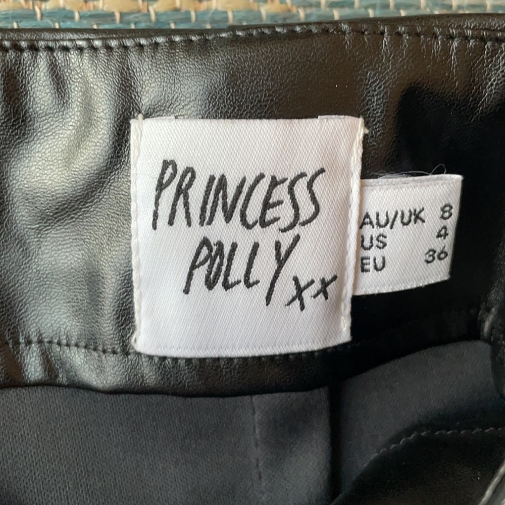 Princess Polly Black Faux Leather Leggings - Picture 8 of 13
